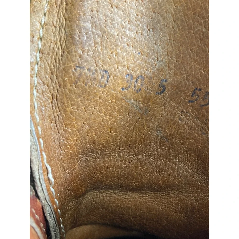 Vintage Thom McAn Insulated Brown Leather Work Ankle Boots Men's Size 7.5 D